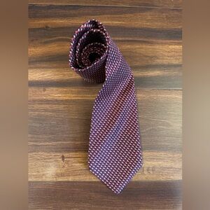 LORD & TAYLOR Vintage Red Silk Necktie